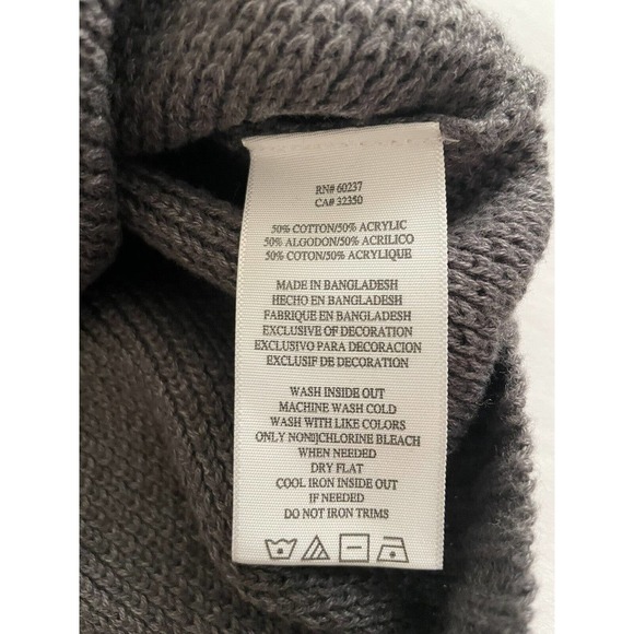 Lucky Brand Men’s Knit Pullover‎ Sweater Gray Size XL - Picture 7 of 8